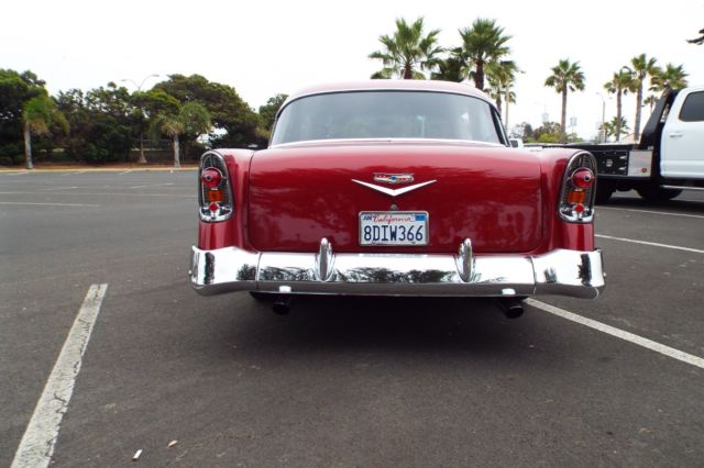 1956 Burgundy Chevrolet Bel Air/150/210 Coupe