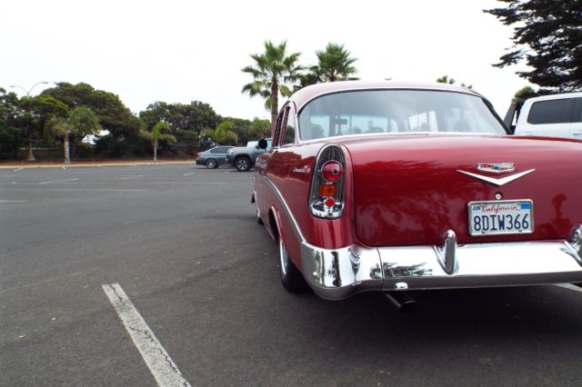 1956 Burgundy Chevrolet Bel Air/150/210 Coupe