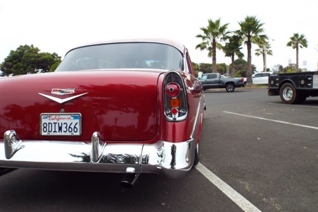 1956 Burgundy Chevrolet Bel Air/150/210 Coupe