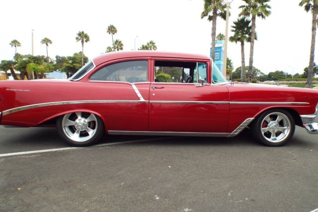 1956 Burgundy Chevrolet Bel Air/150/210 Coupe