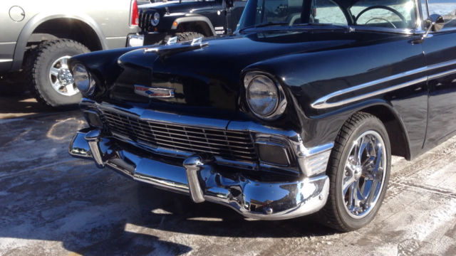1956 Black Chevrolet Bel Air/150/210