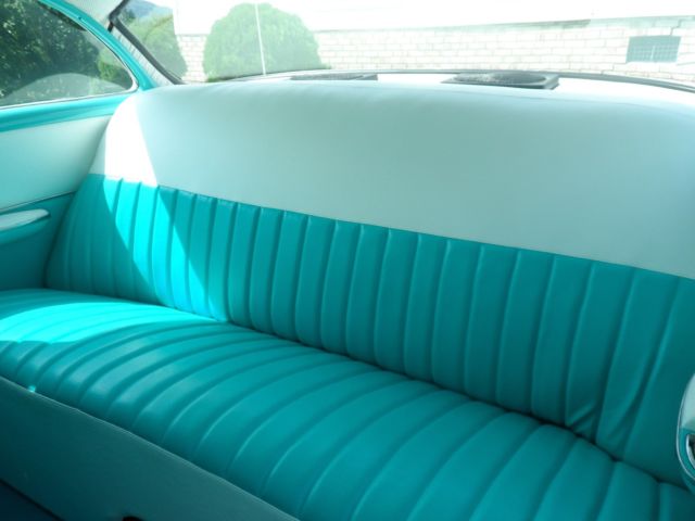 1956 Light Blue and White Chevrolet Bel Air/150/210 Coupe
