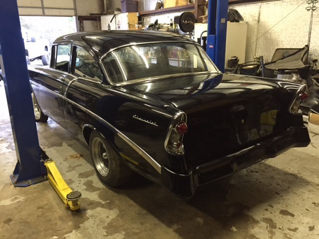 1956 Black Chevrolet Bel Air/150/210 Coupe