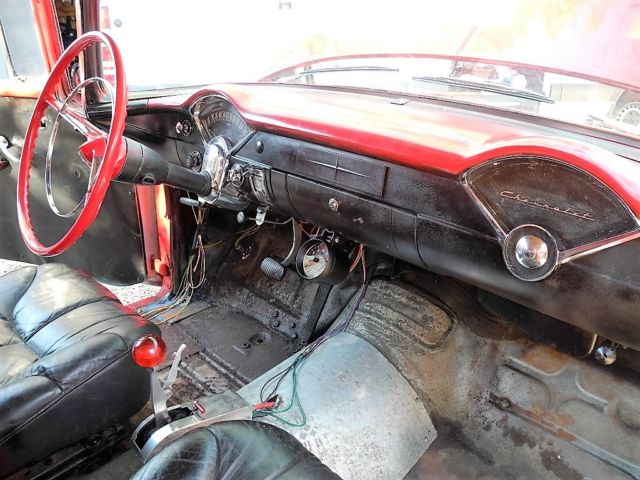 1956 Red Chevrolet Bel Air/150/210 Coupe