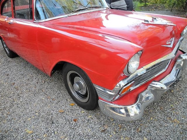 1956 Red Chevrolet Bel Air/150/210 Coupe