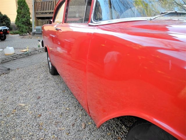 1956 Red Chevrolet Bel Air/150/210 Coupe