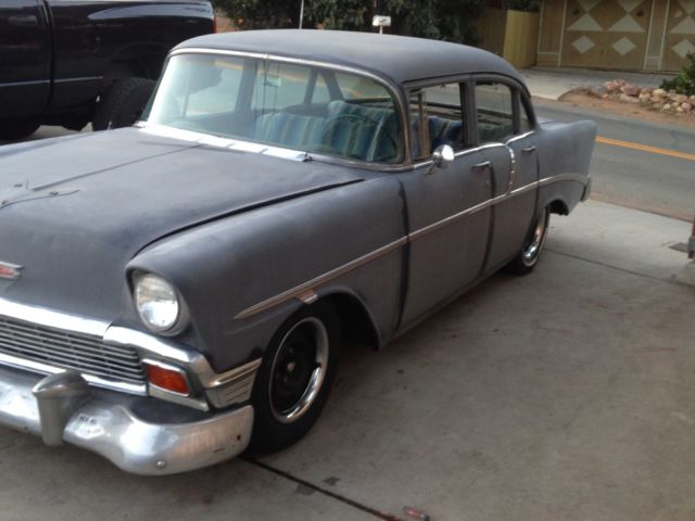 1956 Gray Chevrolet Bel Air/150/210 Sedan