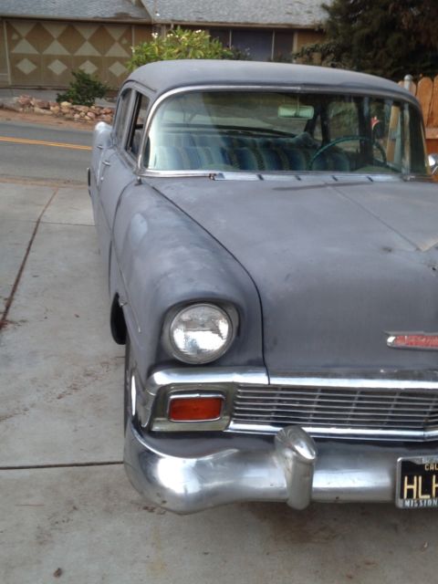 1956 Gray Chevrolet Bel Air/150/210 Sedan