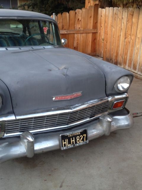1956 Gray Chevrolet Bel Air/150/210 Sedan
