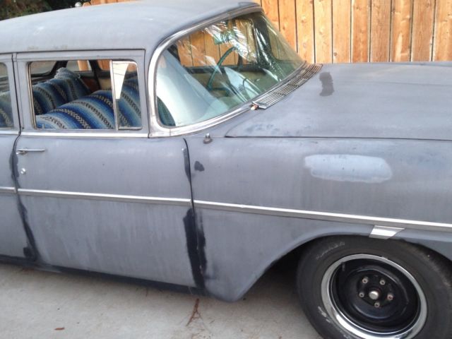 1956 Gray Chevrolet Bel Air/150/210 Sedan