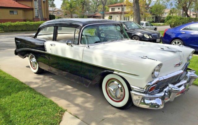 1956 Black/White Chevrolet Bel Air/150/210 Coupe