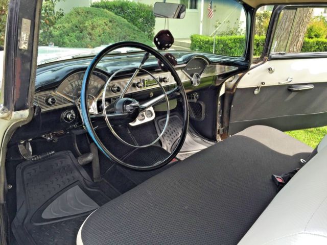 1956 Black/White Chevrolet Bel Air/150/210 Coupe