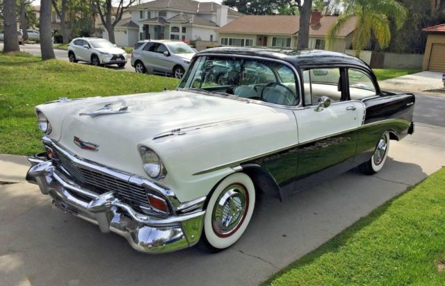 1956 Black/White Chevrolet Bel Air/150/210 Coupe
