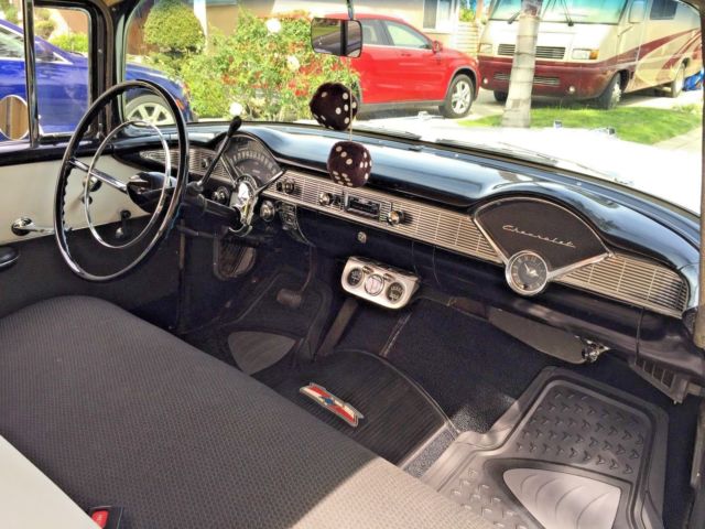 1956 Black/White Chevrolet Bel Air/150/210 Coupe