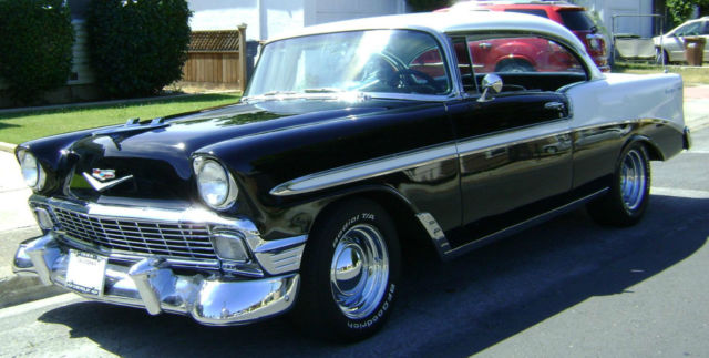 1956 Black and White Chevrolet Bel Air/150/210