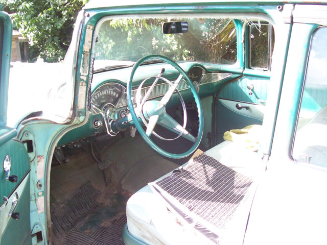 1956 Green Chevrolet Bel Air/150/210 Sedan