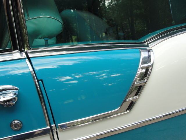 1956 Turquoise/White Chevrolet Bel Air/150/210 Sport Coupe 4dr Hardtop