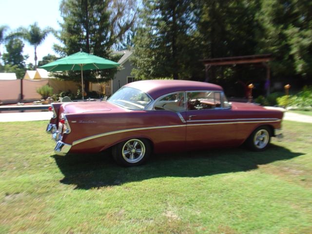 1956 Red Chevrolet Bel Air/150/210 Coupe