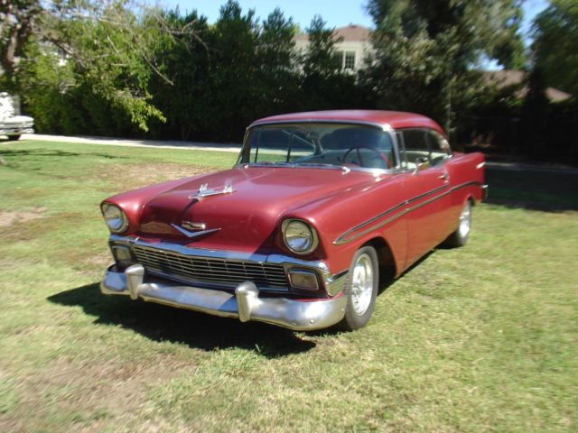 1956 Red Chevrolet Bel Air/150/210 Coupe