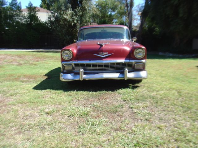 1956 Red Chevrolet Bel Air/150/210 Coupe