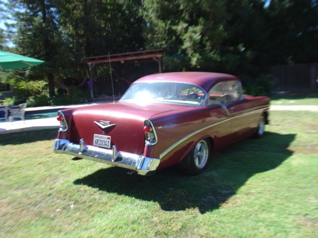 1956 Red Chevrolet Bel Air/150/210 Coupe