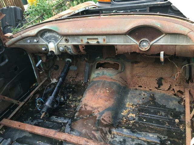 1956 Blue Chevrolet Bel Air/150/210 Convertible