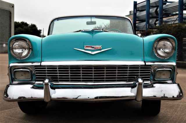 1956 TURQUOISE WITH WHITE Chevrolet Bel Air/150/210 Convertible