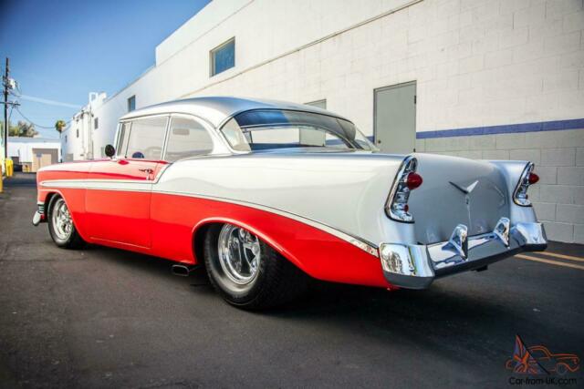 1956 Red/White Chevrolet Bel Air/150/210 Sedan