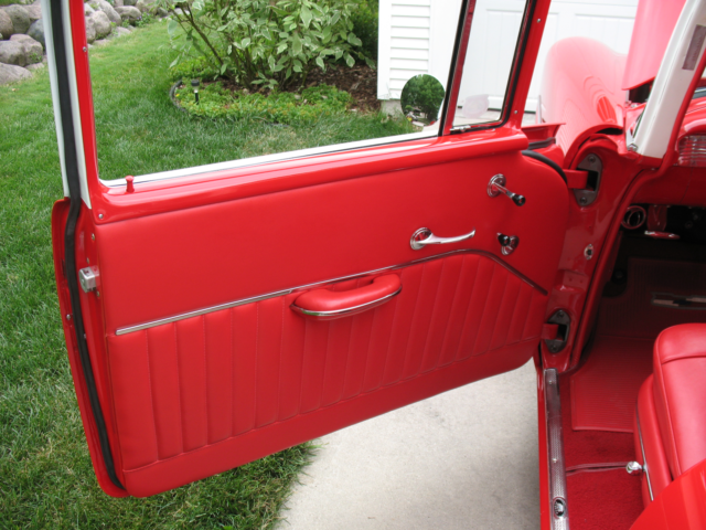 1956 Red/White Chevrolet Bel Air/150/210 Sedan