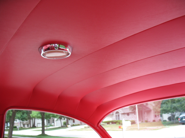 1956 Red/White Chevrolet Bel Air/150/210 Sedan