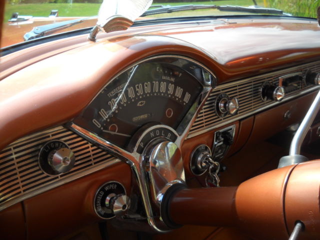 1956 Sierra Gold/Adobe Beige Chevrolet Bel Air/150/210 2 Door Sedan