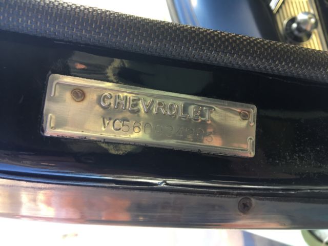 1956 Black Chevrolet Bel Air/150/210 Sedan