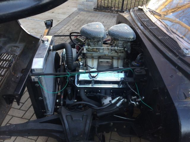 1956 Black and Yellow Chevrolet Bel Air/150/210 Sedan