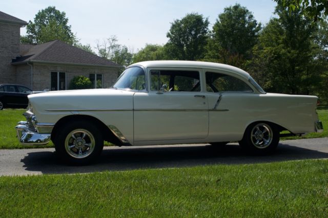 1956 Diamond Pearl White 3 Stage Chevrolet Bel Air/150/210 2 Door Sedan