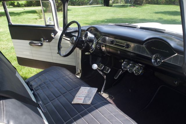 1956 Diamond Pearl White 3 Stage Chevrolet Bel Air/150/210 2 Door Sedan