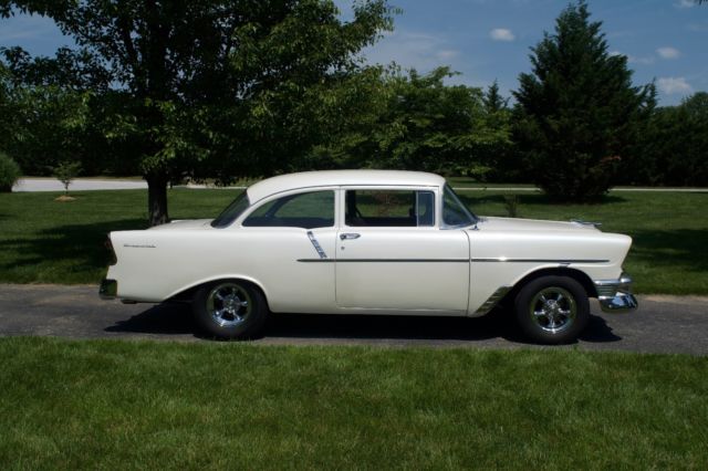 1956 Diamond Pearl White 3 Stage Chevrolet Bel Air/150/210 2 Door Sedan