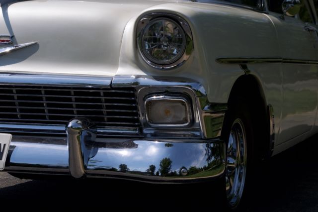 1956 Diamond Pearl White 3 Stage Chevrolet Bel Air/150/210 2 Door Sedan