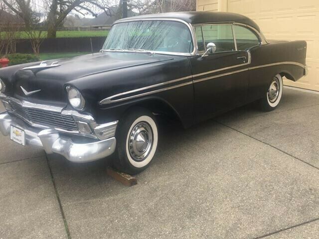 1956 Black Chevrolet Bel Air/150/210 Coupe