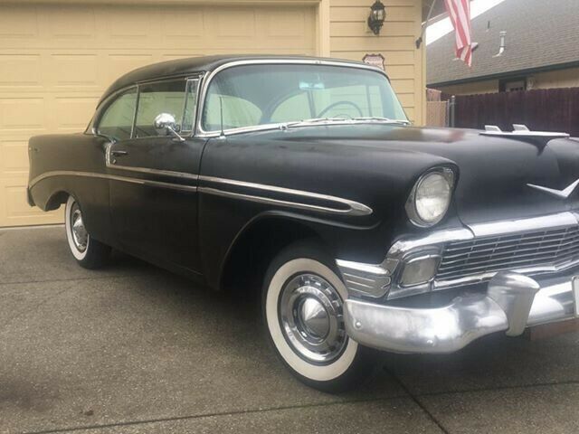 1956 Black Chevrolet Bel Air/150/210 Coupe