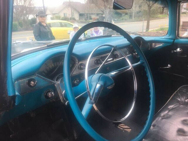 1956 Black Chevrolet Bel Air/150/210 Coupe