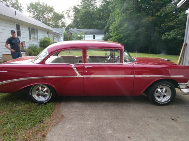 1956 Fire Metallic  Red Chevrolet Bel Air/150/210 Coupe