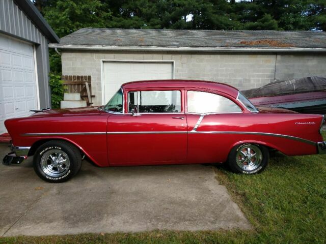 1956 Fire Metallic  Red Chevrolet Bel Air/150/210 Coupe