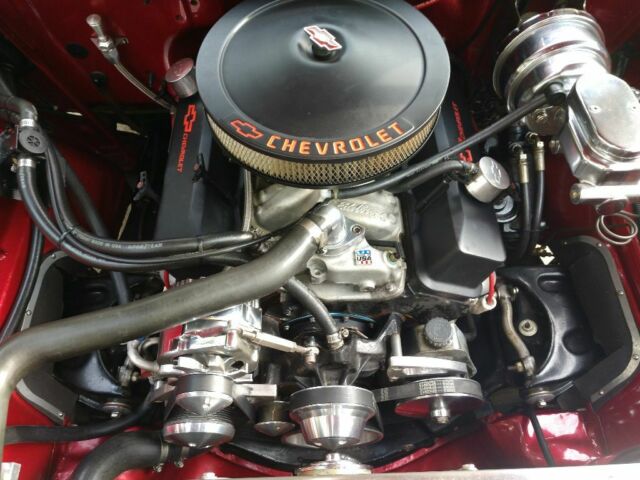 1956 Fire Metallic  Red Chevrolet Bel Air/150/210 Coupe