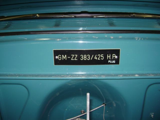 1956 aqua blue Chevrolet pick up Pickup