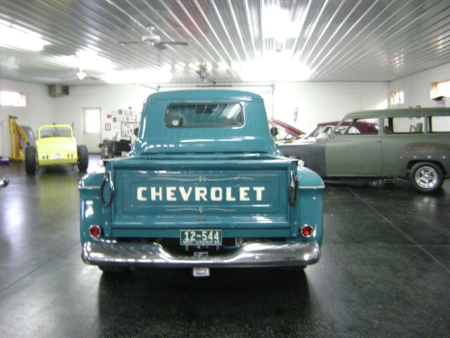 1956 aqua blue Chevrolet pick up Pickup