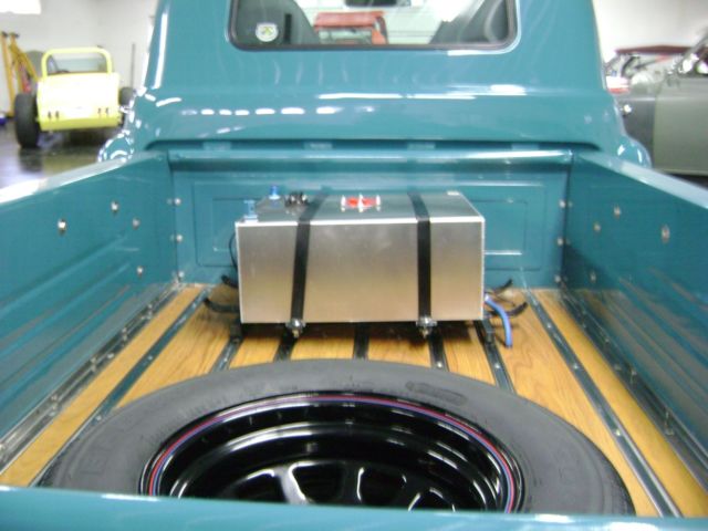 1956 aqua blue Chevrolet pick up Pickup