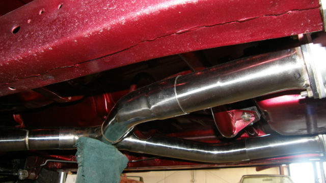 1956 Red and White Pearl Metallic Chevrolet Bel Air/150/210 Sedan