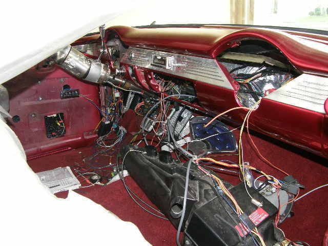 1956 Red and White Pearl Metallic Chevrolet Bel Air/150/210 Sedan