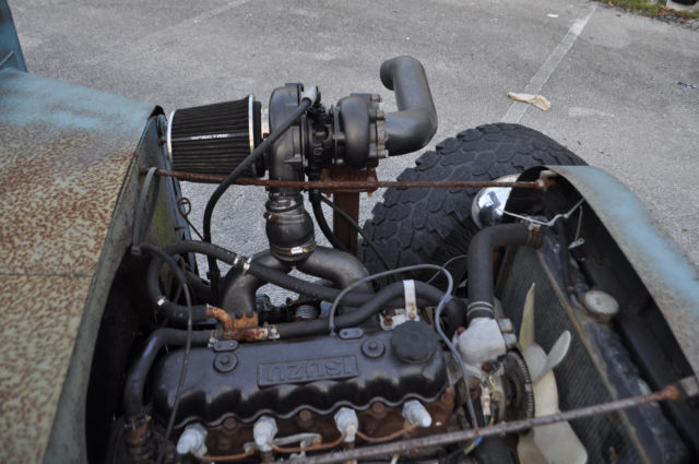 1956 Blue Chevrolet Turbo Diesel Rat Rod Custom