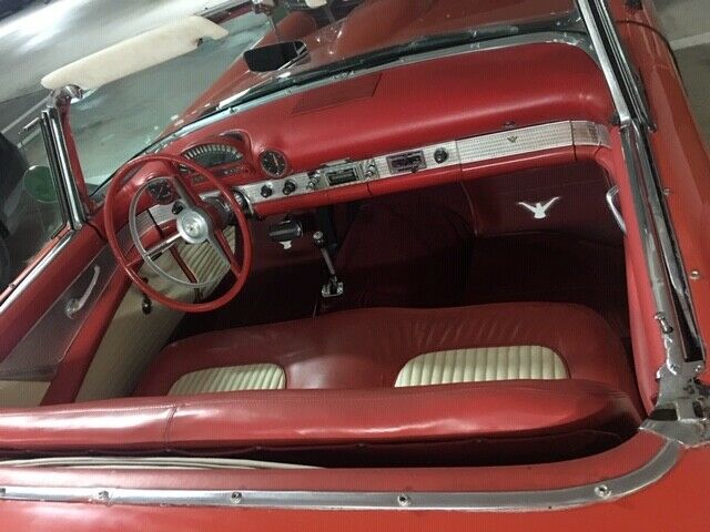 1956 Red Ford Thunderbird Convertible